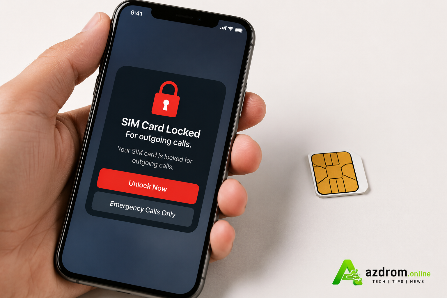 SIM card verification block unlock