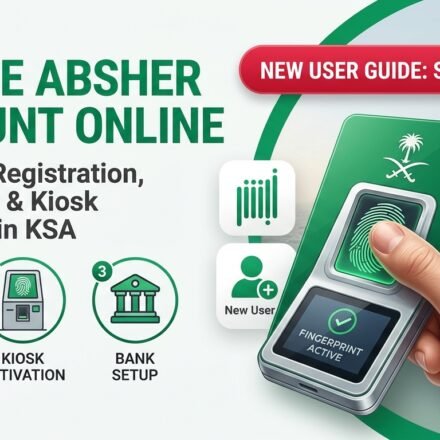 Alt Text: Step by step guide to create Absher account online in Saudi Arabia